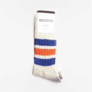 Rototo Coarse Ribbed Old School Crew Socks